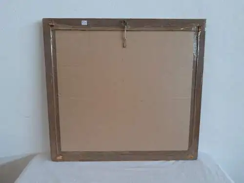 H514-Asiatische-Kunst-Gemälde-Bild-Leinen-gerahmt-hinter Glas-