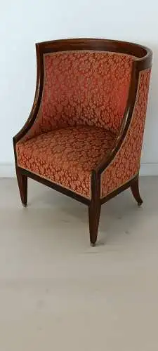 H61256-ORIGINAL BIEDERMEIER-Fauteuil-Biedermeier-Bergere-Stuhl-Sessel-