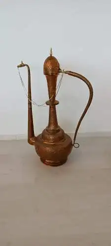 H61250-Orientalische-Kupfer-Karaffe-Dekorstück-