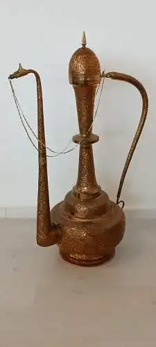 H61250-Orientalische-Kupfer-Karaffe-Dekorstück-