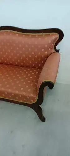 H61240-Biedermeier-Garnitur-Sessel-Fauteuil-Sofa-Sitzmöbel-Biedermeier-Original