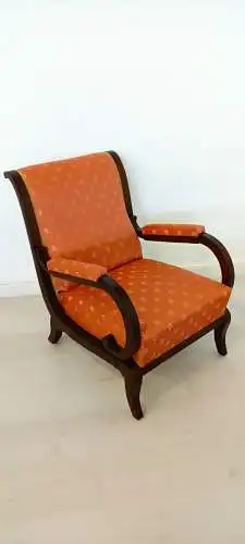 H61240-Biedermeier-Garnitur-Sessel-Fauteuil-Sofa-Sitzmöbel-Biedermeier-Original