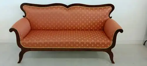 H61240-Biedermeier-Garnitur-Sessel-Fauteuil-Sofa-Sitzmöbel-Biedermeier-Original