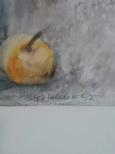 H362-Stillleben-Gemälde-Bild-Aquarell-Passepartout-signiert-gerahmt-