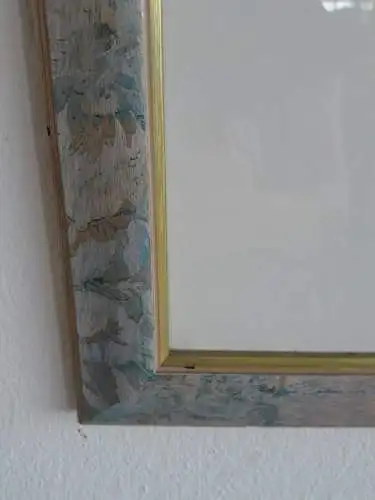 H362-Stillleben-Gemälde-Bild-Aquarell-Passepartout-signiert-gerahmt-
