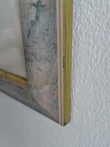 H362-Stillleben-Gemälde-Bild-Aquarell-Passepartout-signiert-gerahmt-
