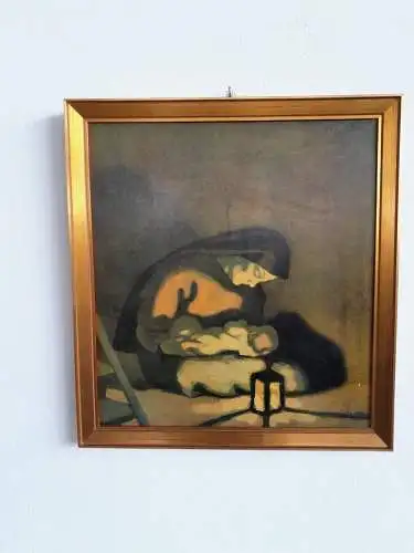 H407-Heiligenbild-Madonna-Gemälde-Bild-Druck-