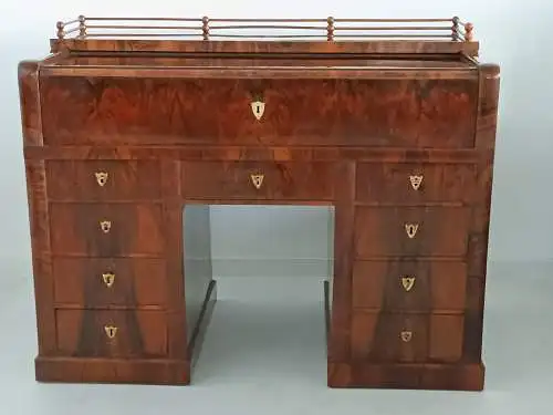 H60027- ORIGINAL BIEDERMEIER Schreibtisch-Schreibmöbel- Biedermeier-Schreibtisch