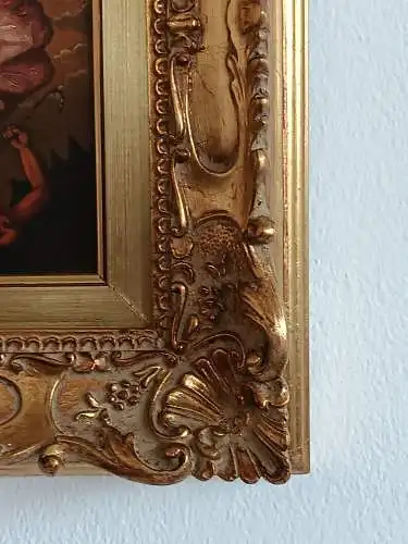H142-Ölbild-gerahmt-Gemälde-Bild-Erzengel Gabriel-Ölgemälde-