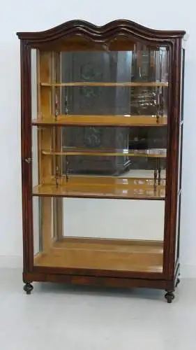 H61144-Biedermeiervitrine-Seitenverglasung-Büchervitrine-Vitrine-Biedermeier-