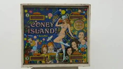 2448-Flipper-Flippermaschine-Flipperautomat-Pin Ball-Old Coney Island