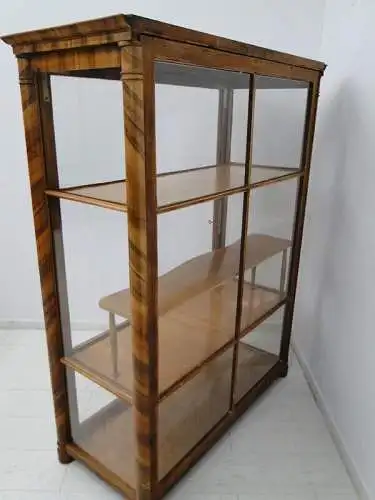 2297D-ORIGINAL BIEDERMEIER-Vitrine-Glasvitrine-Biedermeiervitrine-Vitrinenschran