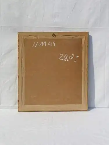5773D-Bild-Knabenporträt-Passepartout-mit Kreiden gemalt-hinter Glas-Bild