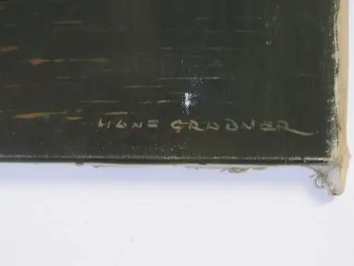 3808D-Gemälde-Bild-signiert-Hans Grabner-Ölgemälde-Öl auf Leinen-Ölbild-