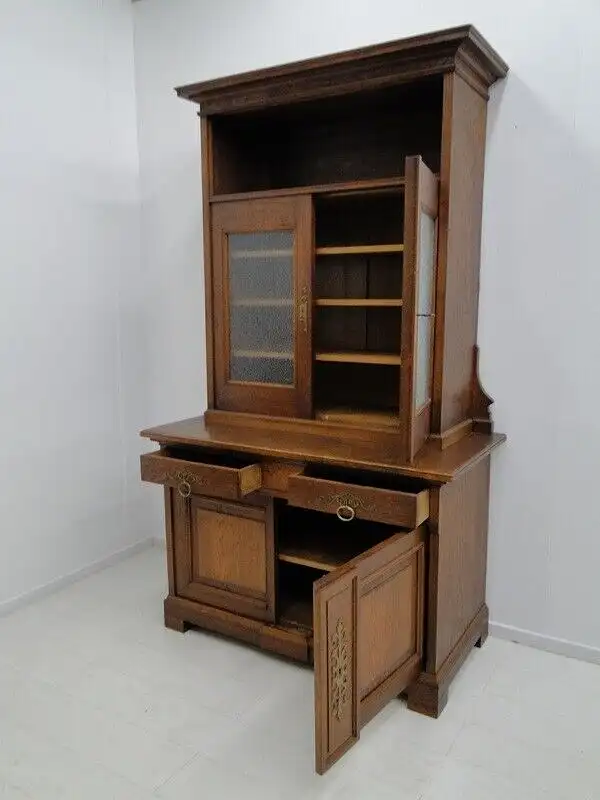 2138-Jugendstilkredenz-Buffet-Jugendstil-Anrichte-Kredenz-Jugendstilbuffet-Eiche 2