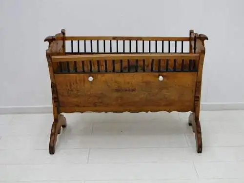 5942D-ORIGINAL BIEDERMEIER-Wippe-Kinderbett-Biedermeierwippe-Wiege-Biedermeier-