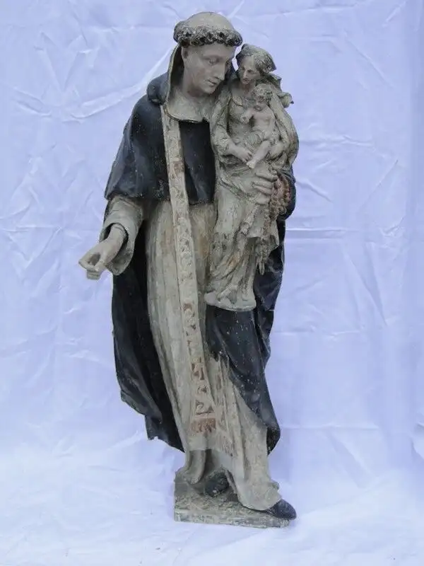 5699D-Heiligen Figur-große Figur-geschnitzte Heiligen Figur-ca. 118cm hoch-Holz- 0