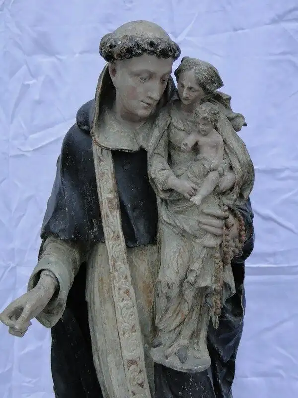 5699D-Heiligen Figur-große Figur-geschnitzte Heiligen Figur-ca. 118cm hoch-Holz- 1