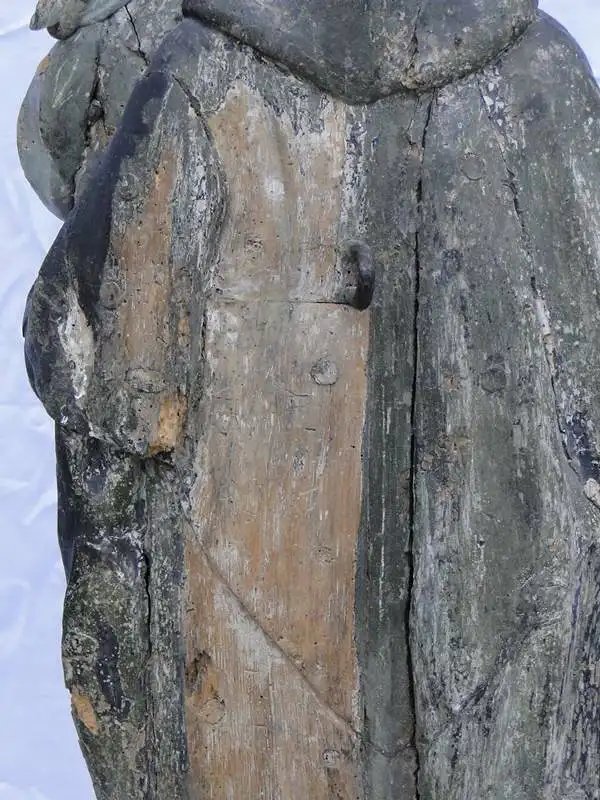 5699D-Heiligen Figur-große Figur-geschnitzte Heiligen Figur-ca. 118cm hoch-Holz- 2