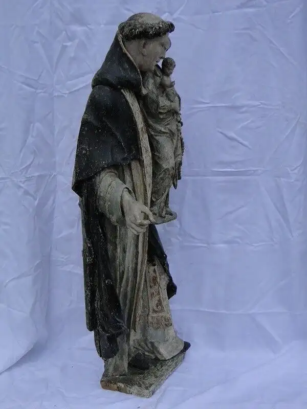 5699D-Heiligen Figur-große Figur-geschnitzte Heiligen Figur-ca. 118cm hoch-Holz- 3