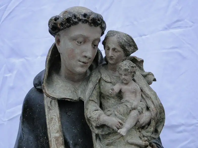 5699D-Heiligen Figur-große Figur-geschnitzte Heiligen Figur-ca. 118cm hoch-Holz- 4