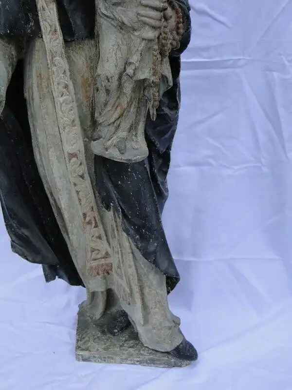 5699D-Heiligen Figur-große Figur-geschnitzte Heiligen Figur-ca. 118cm hoch-Holz- 6