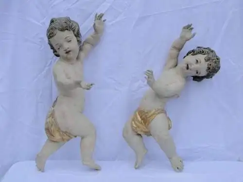 5751D-Putte-Engel-Putto-geschnitzte Putte-geschnitzter Engel-Holzengel-Holzputte