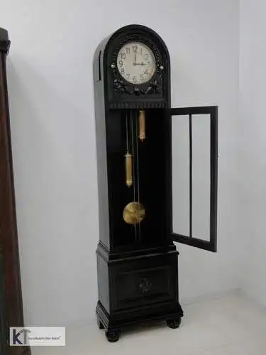 3798-Jugenstiluhr-Standuhr-Art Deco Uhr-Wohnzimmeruhr-Jugendstil-Pendeluhr-Stand