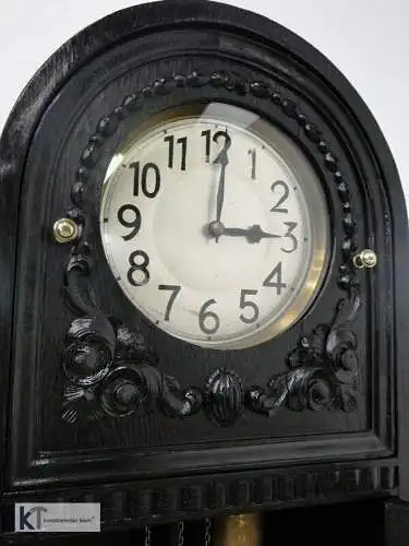 3798-Jugenstiluhr-Standuhr-Art Deco Uhr-Wohnzimmeruhr-Jugendstil-Pendeluhr-Stand