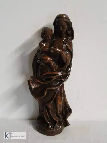 5439D-Holzfigur-Madonna mit Jesus Kind-Vollholz-handgeschnitze Figur-Heilige Mad