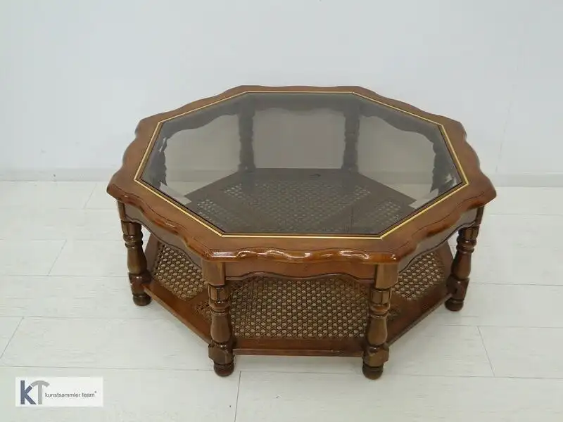 5381D-Barockstil Tisch-Couchtisch-Wohnzimmertisch-Glastisch-Beistelltisch-Stilmö 0