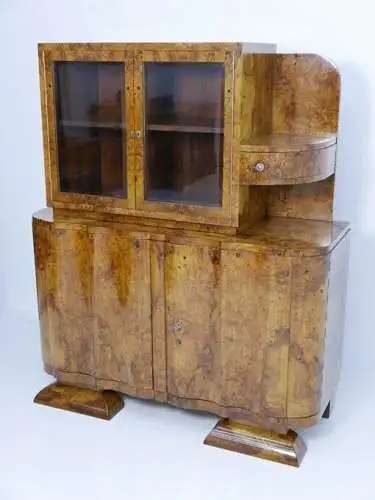 3022-Art Deco Vitrine-Vitrine-Anrichte-Art Deco-Art Deco Anrichte-Art Deco Anric