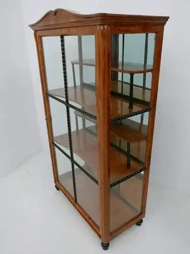 4428-Biedermeiervitrine-Vitrine-Büchervitrine-Biedermeier-Glasvitrine-Vitrinensc