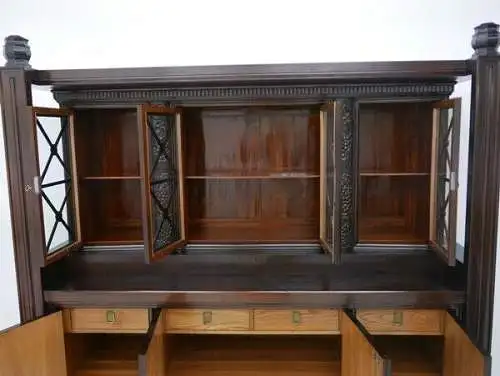 4728-Jugendstilanrichte-Bücherkasten-Jugendstil-Buffet-Kredenz-Kasten