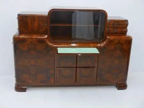 4390-Art Deco Anrichte-Buffet-Anrichte-Art Deco Anrichte-Wohnzimmerkasten