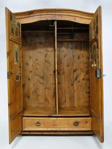 4690-Knochenbarock-Kleiderschrank-Schrank-Kasten-ORIGINAL Knochenbarock-Kleiderk