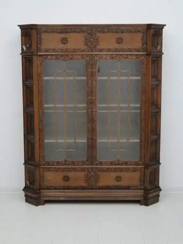 5146D-Barockstil Vitrine-Vitrine-Kasten-Schrank-Barockstil Kasten-Barockschrank