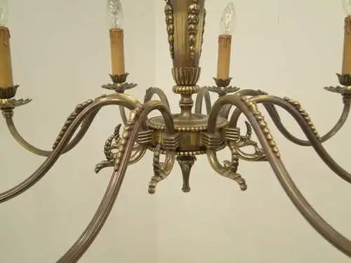 3382D-Messinglüster-Luster-Hängeleuchte-Lüster-Messing-Kronleuchter-Deckenlampe-