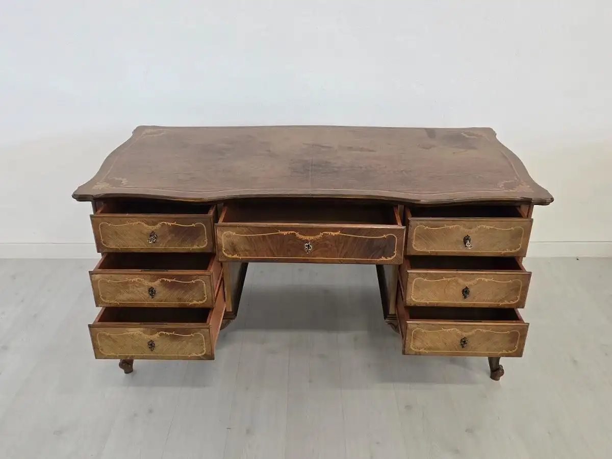 H61397D-Schreibtisch-Barockstil-Tisch-Schreibmöbel- 2