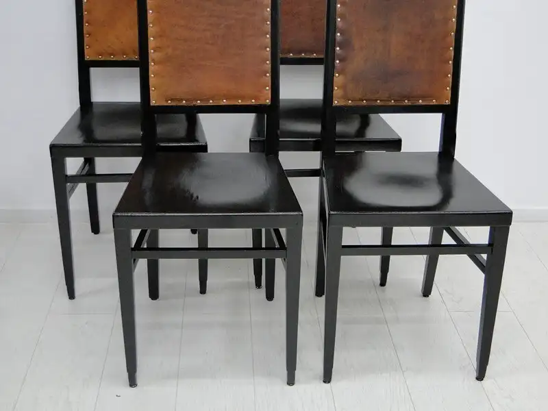 3920D-Jugendstilsessel-Stuhl-Jugendstil-Sessel-4er Satz-Set Jugendstilstühle-4St 6