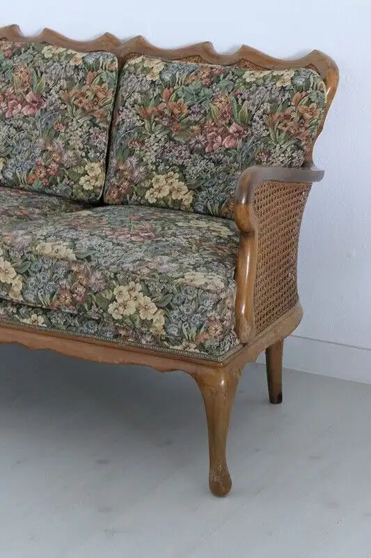 H60682-Chippendalebank-Sofa-Wiener Geflecht-Bank-Chippendale-Sitzbank-Couch-Pols 3
