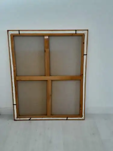 H1314-moderne Kunst-Collage-Bild-Gemälde-gerahmt-hinter Glas