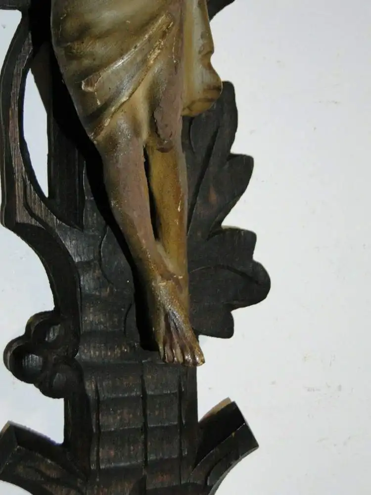 2762D-Jesus-Christus-Kruzifix-Jesus am Kreuz-INRI-Kreuz-altes Kreuz-Jesuskreuz- 4