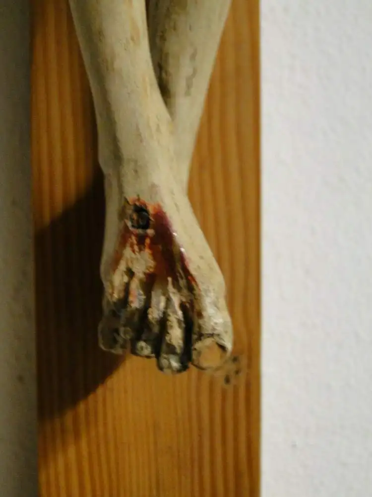 2752D-Jesus-Christus-Kruzifix-Jesus am Kreuz-INRI-Kreuz-altes Kreuz-Jesuskreuz- 4