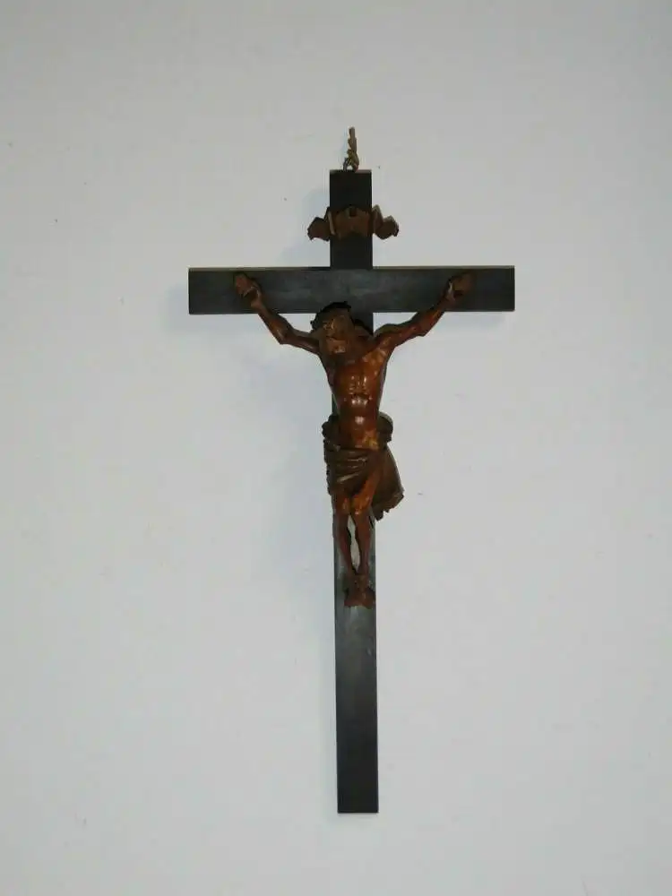 2775D-Jesus-Christus-Kruzifix-Jesus am Kreuz-INRI-Kreuz-altes Kreuz-Jesuskreuz- 0