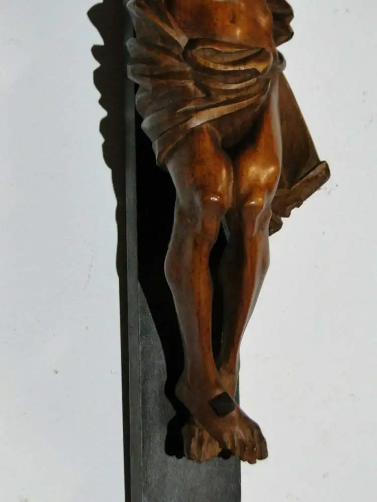 2775D-Jesus-Christus-Kruzifix-Jesus am Kreuz-INRI-Kreuz-altes Kreuz-Jesuskreuz- 3