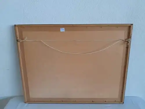 H400-Gemälde-Stadtbild-Bild-Venedig-Gemälde-schwarz/weiß-hinter Glas