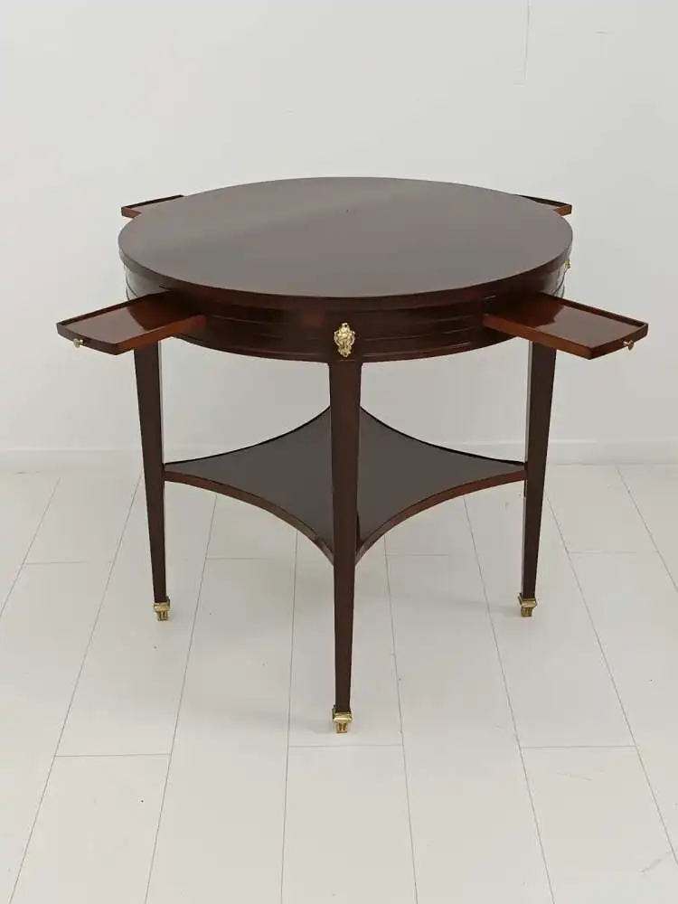 7217-Louis Seize Stil Spieltisch-Louis Seize Tisch-Tisch-Spieltisch-Salontisch- 3