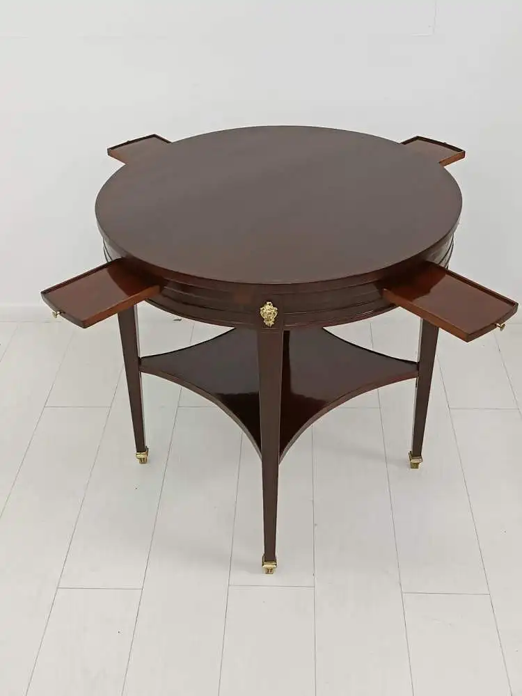 7217-Louis Seize Stil Spieltisch-Louis Seize Tisch-Tisch-Spieltisch-Salontisch- 4