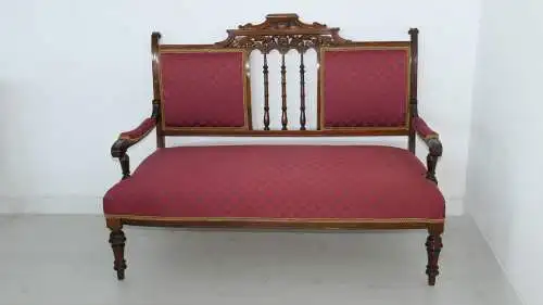 H61095-Historismusbank-Sofa-Couch-Historismus-Sitzbank-Gründerzeit-Polstermöbel-